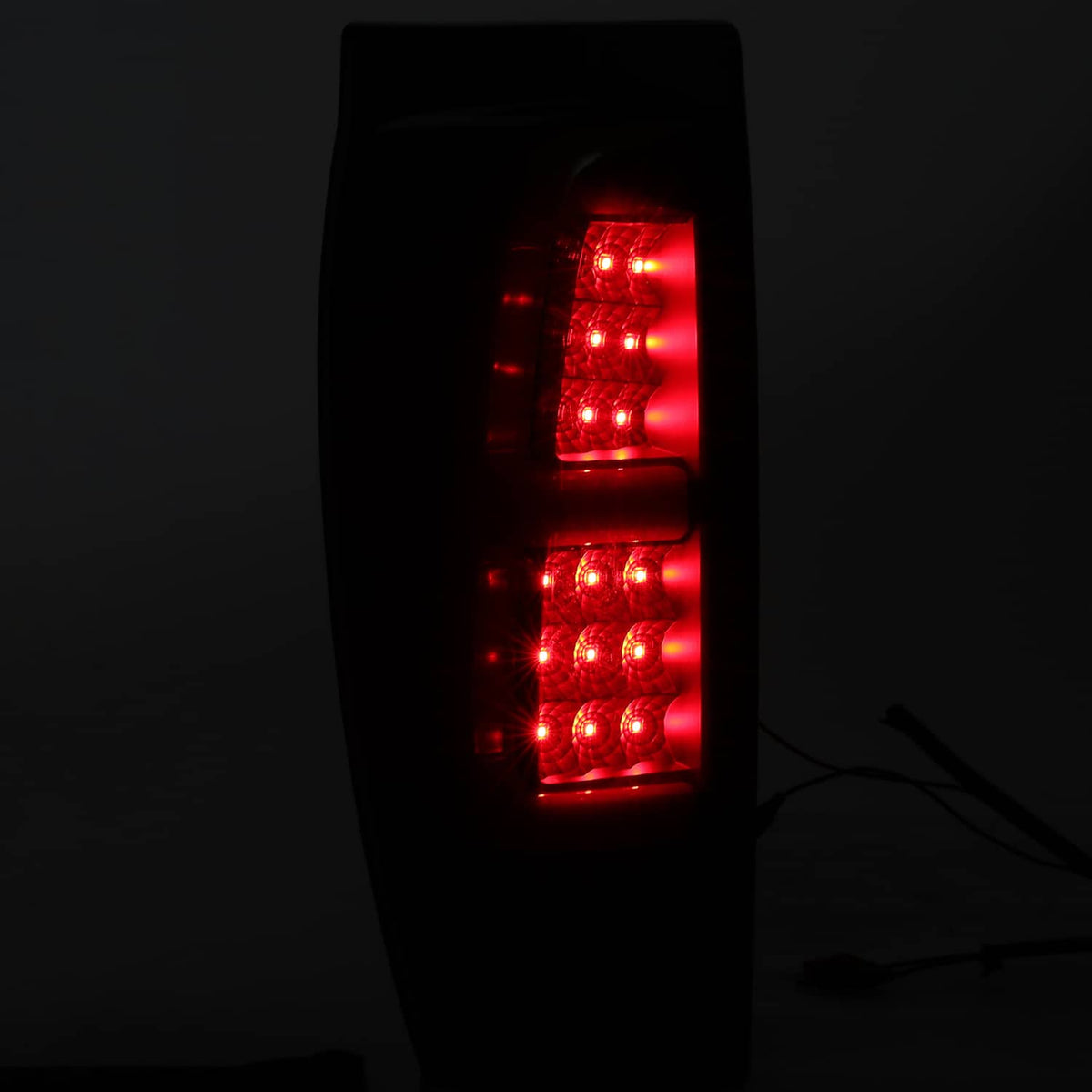 Solid Spare Black Smoke For 02-06 Chevy Avalanche 1500 2500 LED Tube Tail Lights Brake Lamps