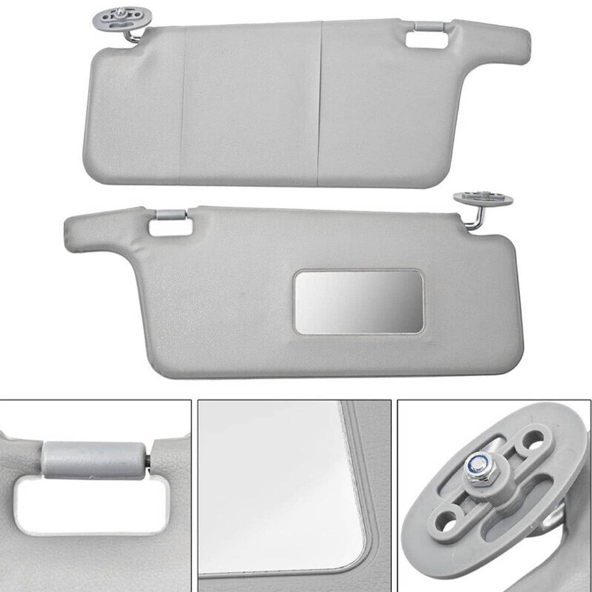 Solidspare 1Pair Interior Sun Visor Gray For 1996-01 Honda Civic LHD Sunvisor 83230-S01-A32