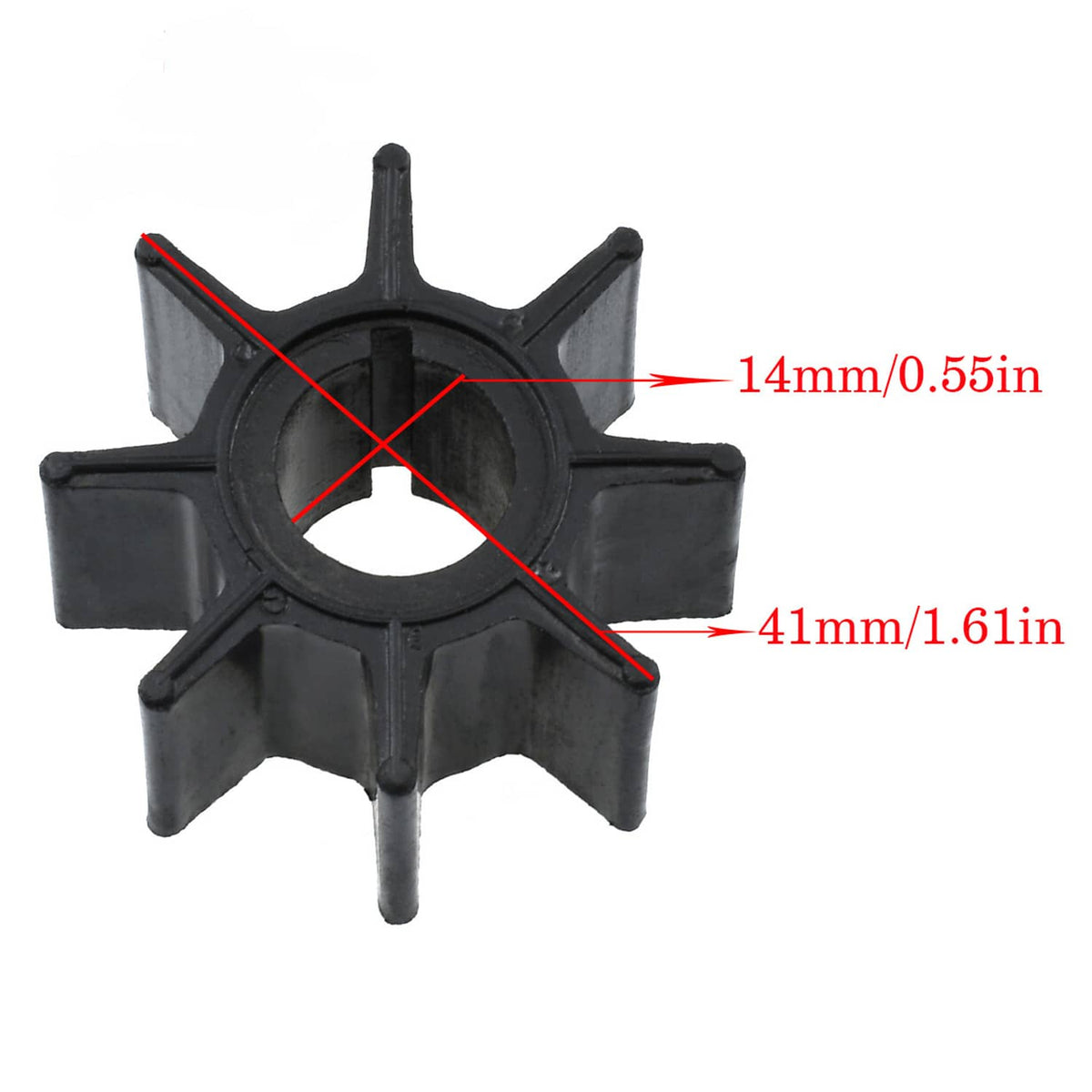 Solid Spare NEW Water Pump IMPELLER 15HP 20HP Mercury Mariner F15 F20 4 Stroke Outboard
