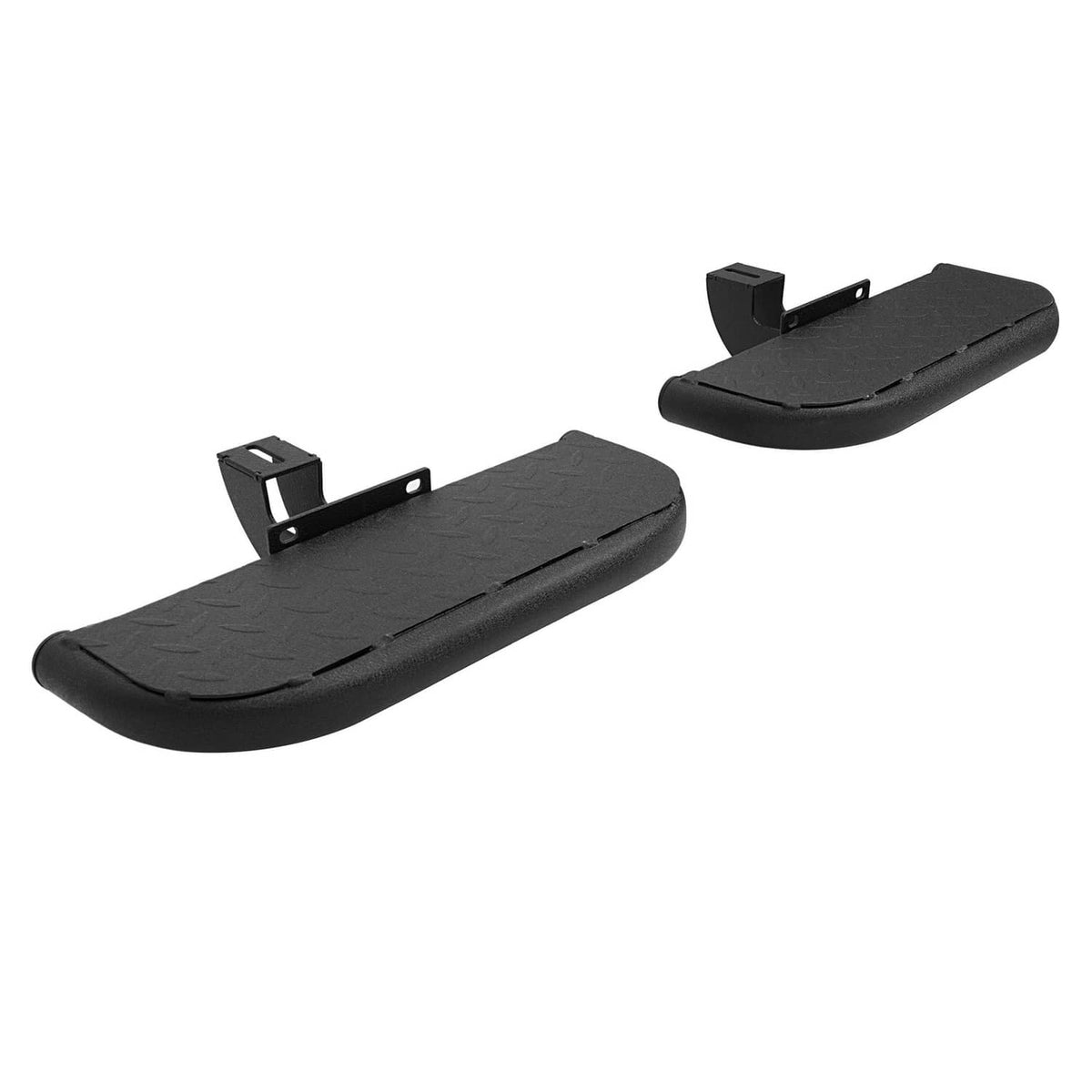 Solid Spare For 07-18 Jeep Wrangler JK Steel Side Hoop Steps Nerf Bar Running Boards 2-Door