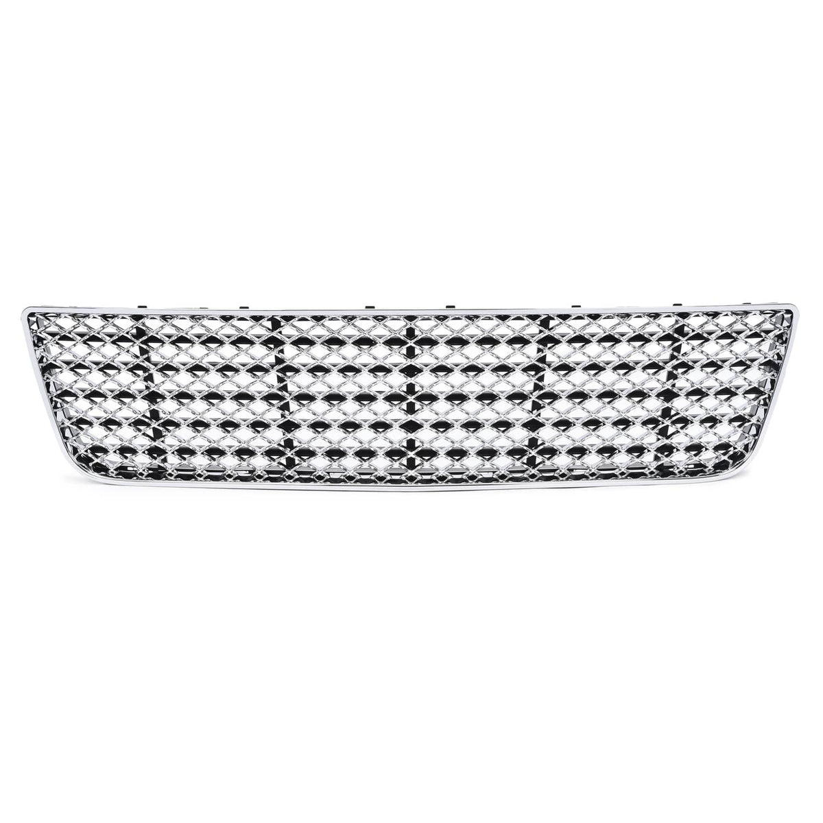 Solid Spare For 06-16 Chevy Impala/Limited Chrome Mesh Style Front Upper+Lower Bumper Grille