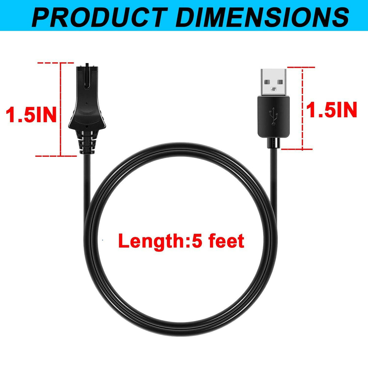 Solid Spare For Minn Kota 1866460 iPilot Link Remote Charging Cable Replacement 2-Pack