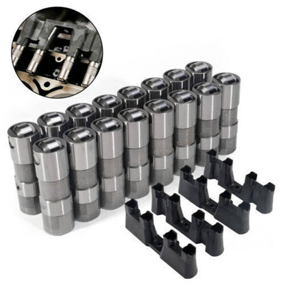Solidspare Set GM LS7 Lifters & Guide Trays For Chevy GMC LS/LQ 4.8 5.3L 5.7L 6.0L 6.2L