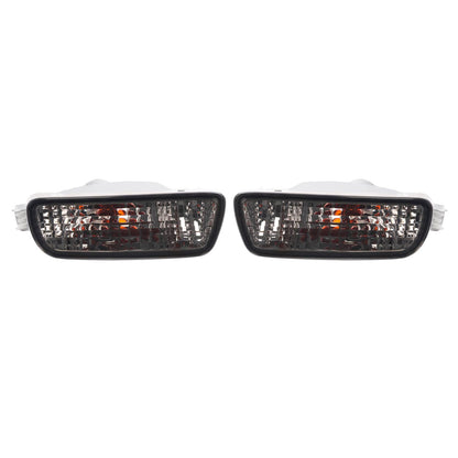 Solid Spare Pair Front Bumper Smoked Turn Signal Lights Lamps For Toyota Tacoma 2001-2004