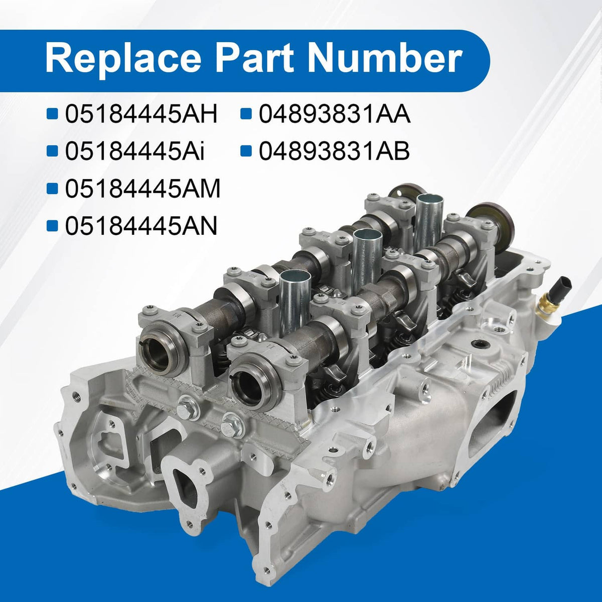 Solidspare Cylinder Head Assembly Driver Left Side W/Camshafts For Dodge Chrysler Jeep 3.6L
