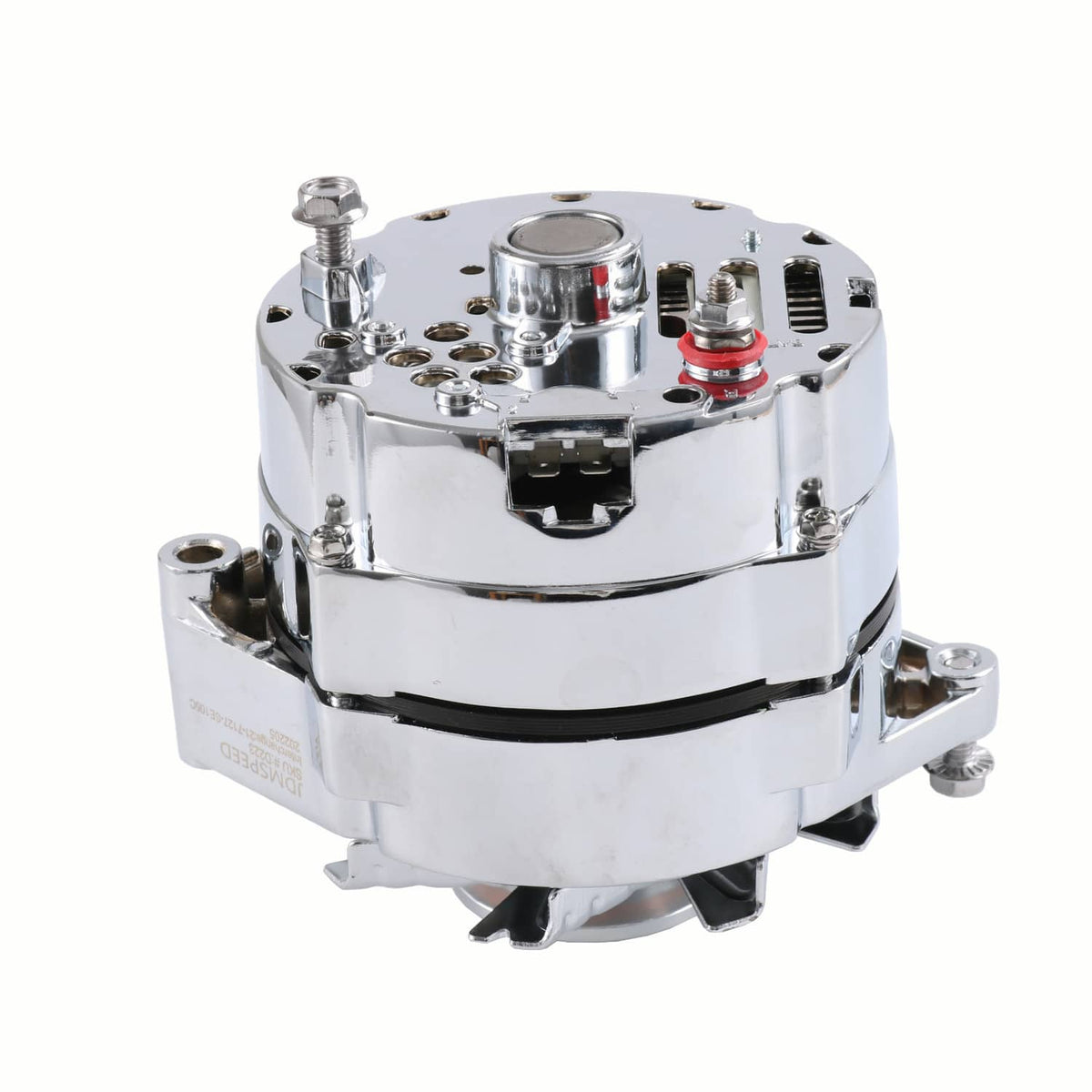 Solidspare Chrome Alternator For SBC BBC Chevy GM 1 Wire Street Rod-High Output ADR0335-C
