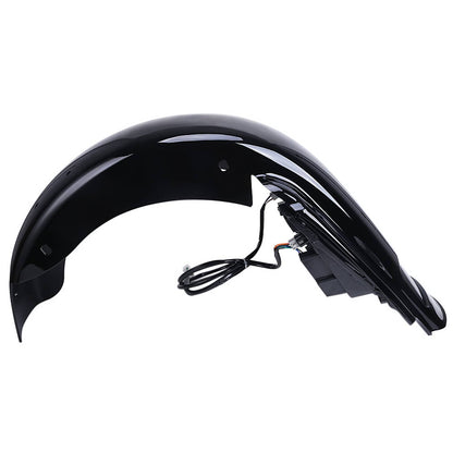 Solidspare 4" Extended Rear Fender with LED System Fit For 1993-2008 Harley Touring CVO