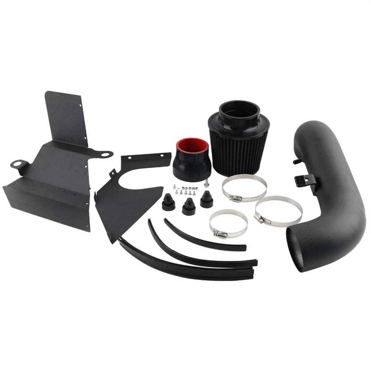 Solidspare Cold Air Intake & Heat Shield Kit w/Filter For 2015-2020 VW Golf GTi R 1.8T 2.0T