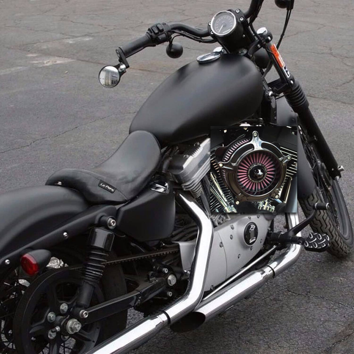 Solidspare For Harley Dyna FXD FXDL FXDWG FXDX 1993-2017 Air Cleaner Intake Filter Kit New
