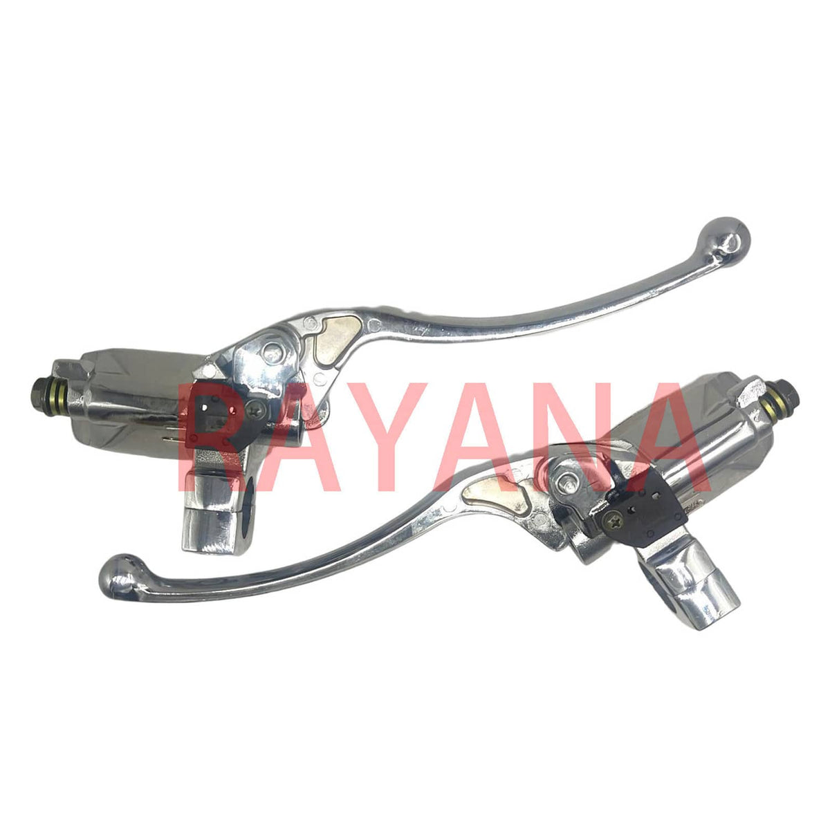 Solidspare US Chrome Brake Master Cylinder Clutch Levers for Suzuki Intruder 800 1400 1500
