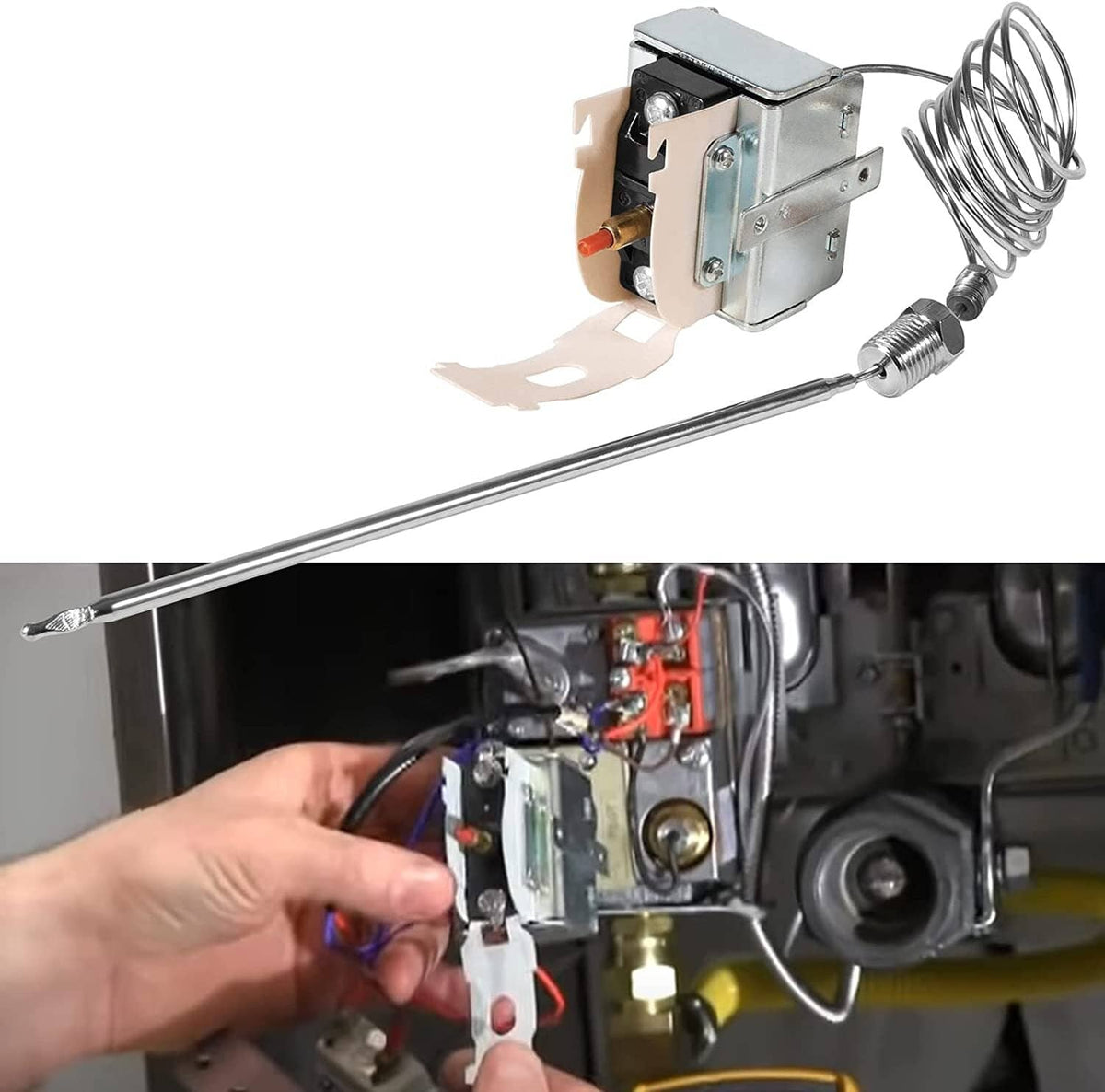Solid Spare PP10084 High Limit Switch for Pitco Fryer and Gas Fryer Safety Thermostat 450°F