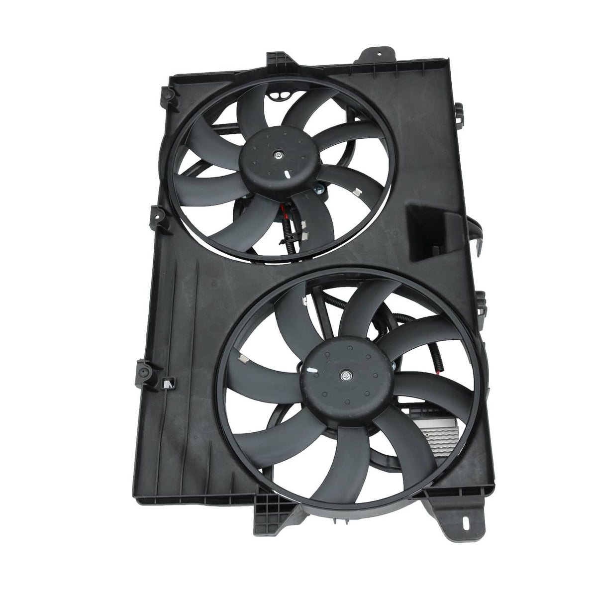 Solidspare FO3115177 Dual Radiator Condenser Cooling Fan Assembly For Ford Edge MKX Lincoln