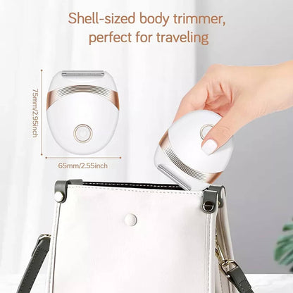Solid Spare 2 in 1 Wet & Dry Painless Rechargeable Lady Shaver Electric Razor for Women