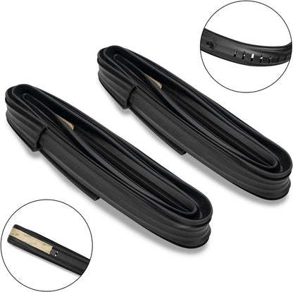 Solidspare New Front Door Window Run Sweep Felts Weatherstrip Seals Kit for Chevy GMC Truck