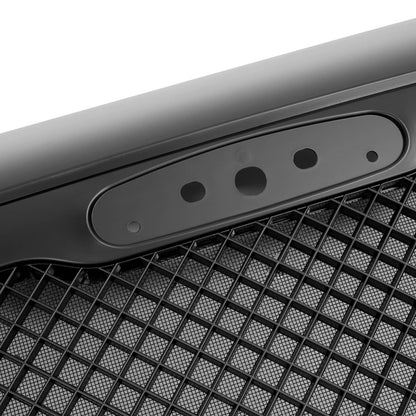 Solid Spare For Freightliner Columbia 00-12 Black Front Bumper Upper Grille Mesh Style Grill