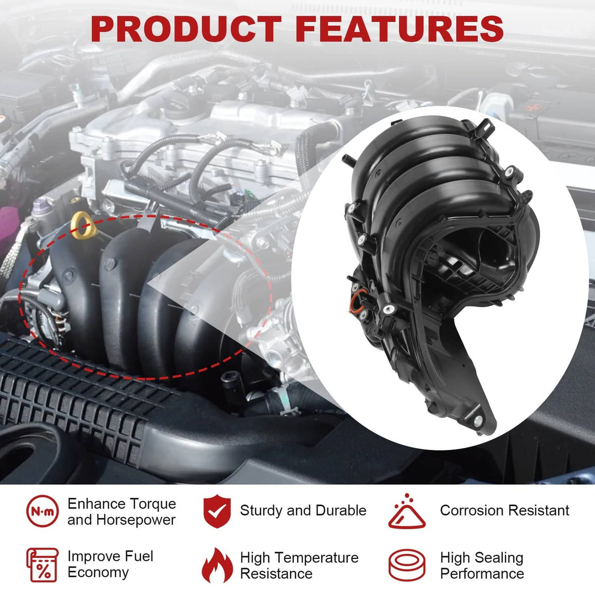Solidspare Engine Intake Manifold 17120F2010 for Toyota Corolla SE & XSE 2.0L 2019-2023