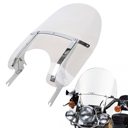 Solidspare Motorcycle Detachable Windshield For Harley Touring Road King CVO FLHR 1994-2024