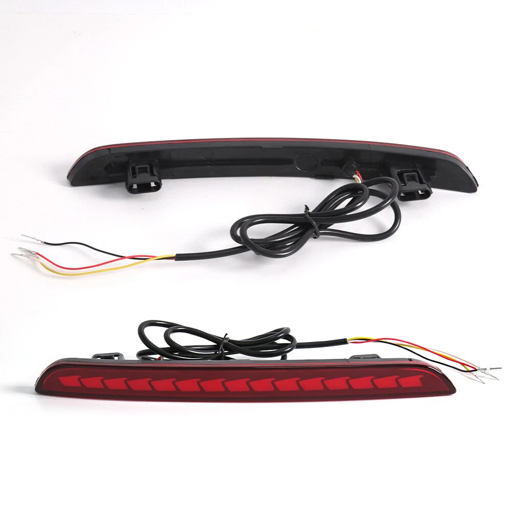 For Honda Civic Sedan 2022-2025 LED Rear Bumper Reflector Light Fog Lamps Red