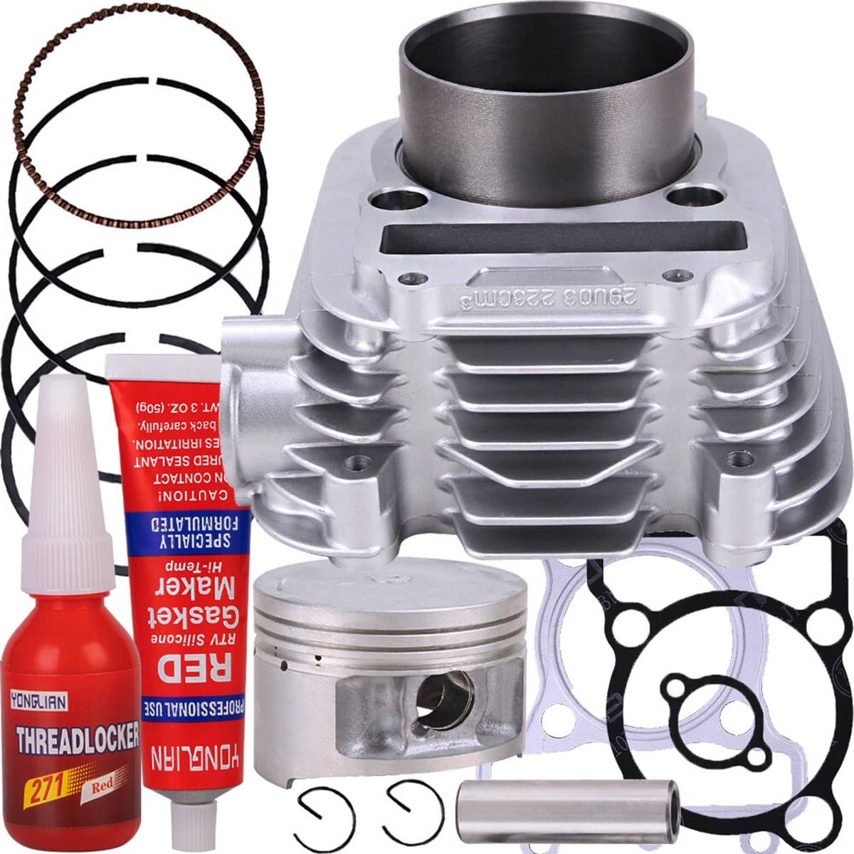 Solidspare Top End Rebuild Kit Cylinder Piston Gaskets Fit For Yamaha TTR230 2005-2016 New