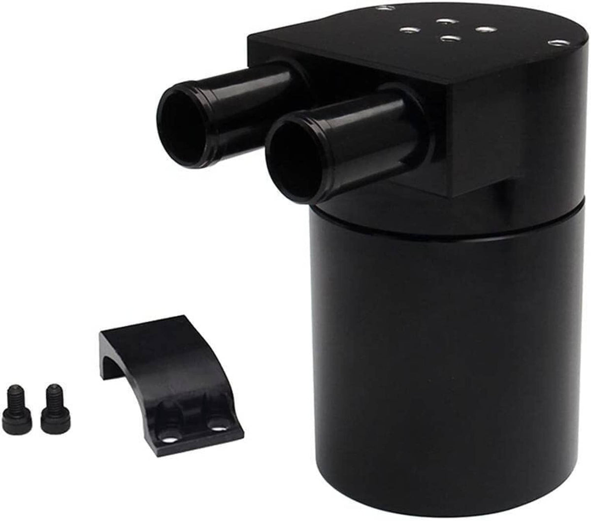 Solidspare Billet Aluminum Black Oil Catch Can Tank Bottle Baffled For BMW N54 335i 535i