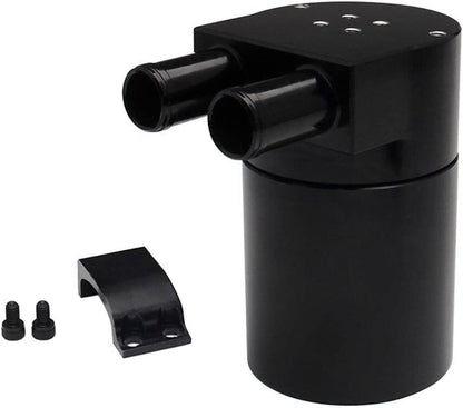 Solidspare Billet Aluminum Black Oil Catch Can Tank Bottle Baffled For BMW N54 335i 535i