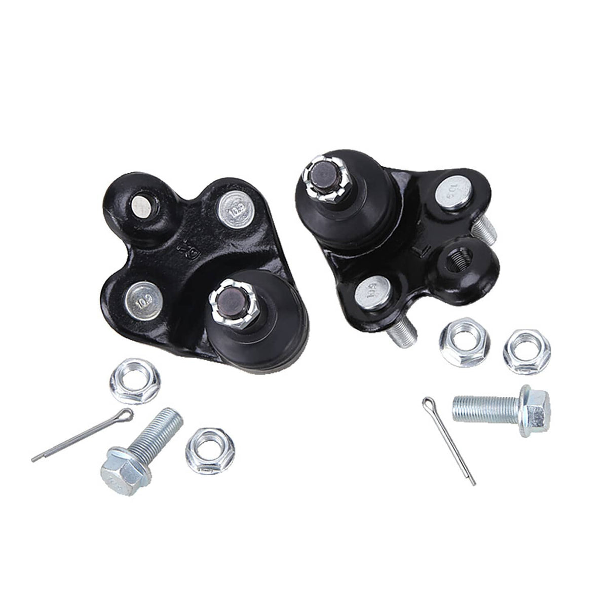 Solidspare Front Lower Control Arms Ball Joint Sway Bars Tie Rods For 2006-11 Honda Civic