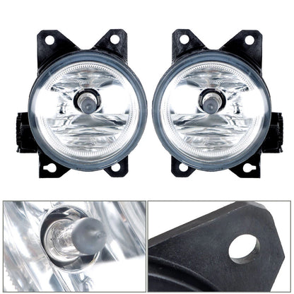 Pair Front Bumper Chrome Fog Light w/Cover For 2019-2020 Honda Civic Sedan/Coupe