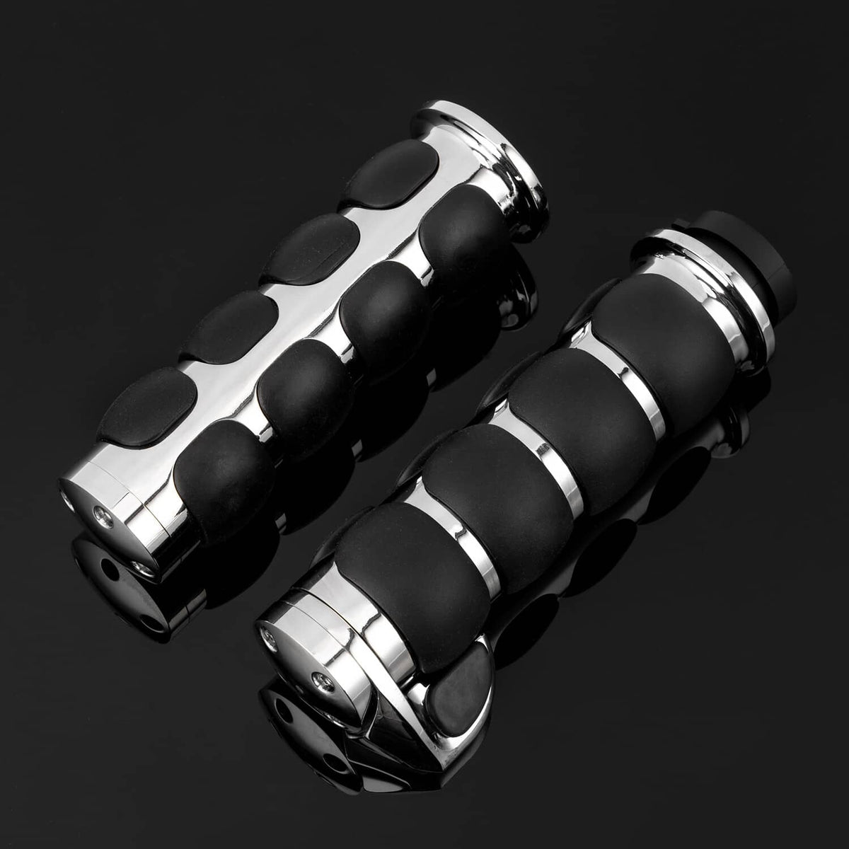 Solidspare Motorcycle 1" Handle Bar Hand Grips For Harley Softail Street Glide Road King US
