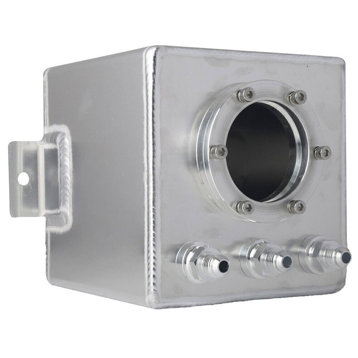 Solidspare 2L Aluminum High Flow Swirl Fuel Surge Pot Tank AN6 For 044 External Fuel Pump