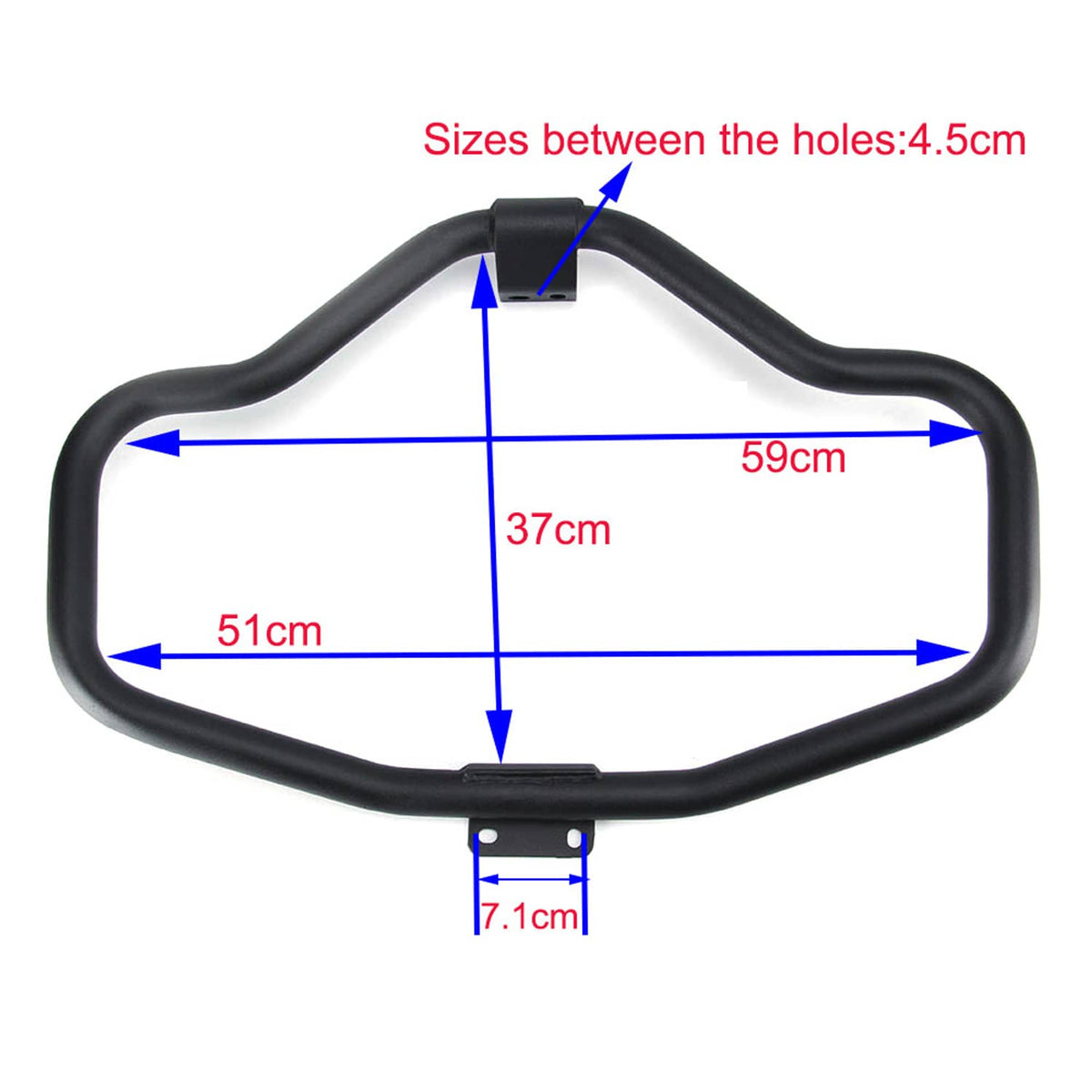 Solidspare Mustache Engine Guard Highway Crash Bar For Harley Iron 883 XL883N 2004-2021 New