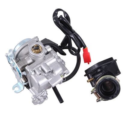 Solidspare 139QMB Carburetor for GY6 50CC 49CC 4 Stroke Scooter 18mm Intake Manifold ATV