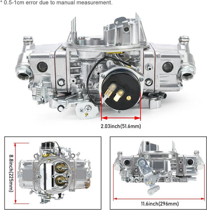Solidspare For Holley Quickfuel Brawler 750 CFM Double Pumper 4 Barrel Carburetor E-Choke