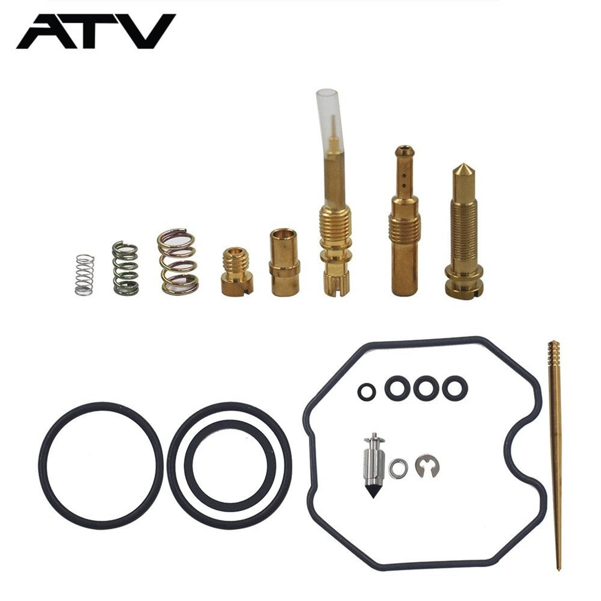 Solidspare FIT For Honda For TRX250 RECON 250 CARBURETOR CARB REPAIR REBUILD KIT 1997-2005