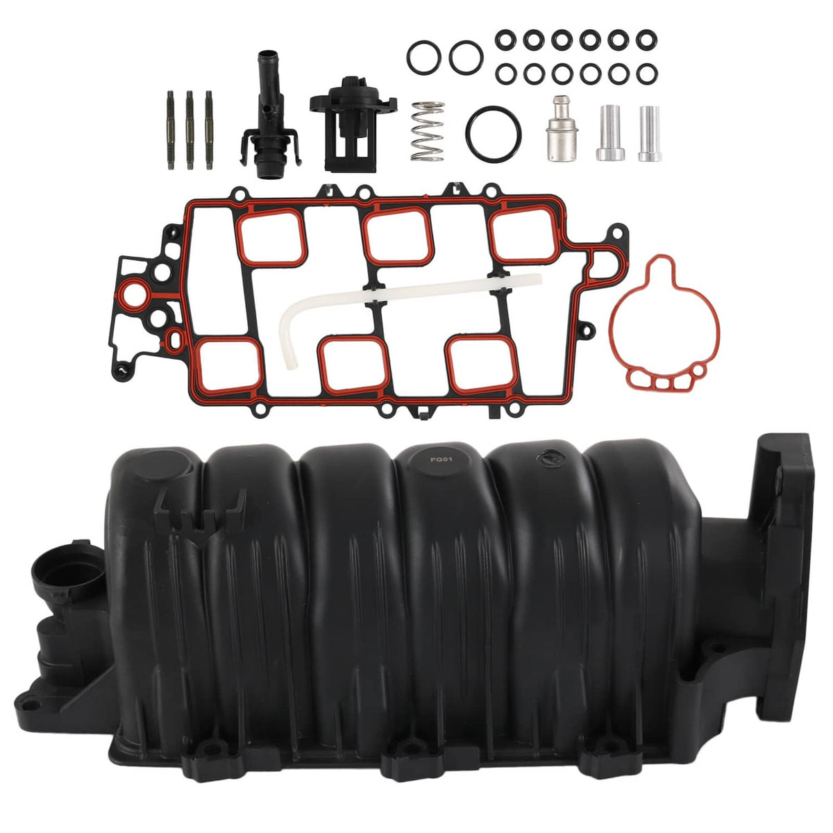 Solidspare MEW Upper Intake Manifold w/ Gasket for 1995-2005 Chevy Buick Olds 3800 3.8L V6