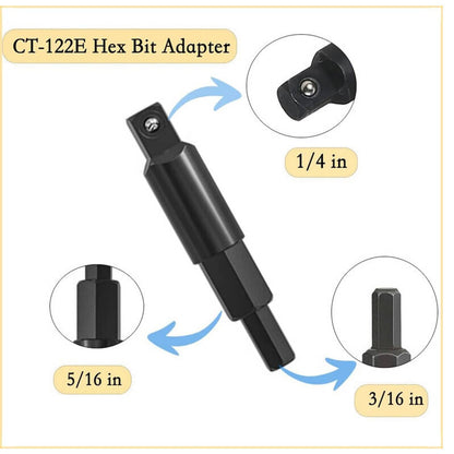 Solidspare Valve Core Remover Installer Tool & HVAC Service Wrench with Hex Bit Adapter Kit