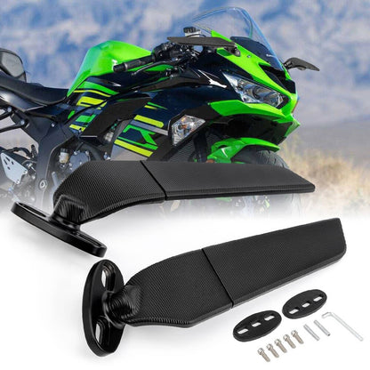 Solidspare Adjustable Wind Wing Mirror Side Mirrors For Honda CBR600R CBR600RR CBR600F4i