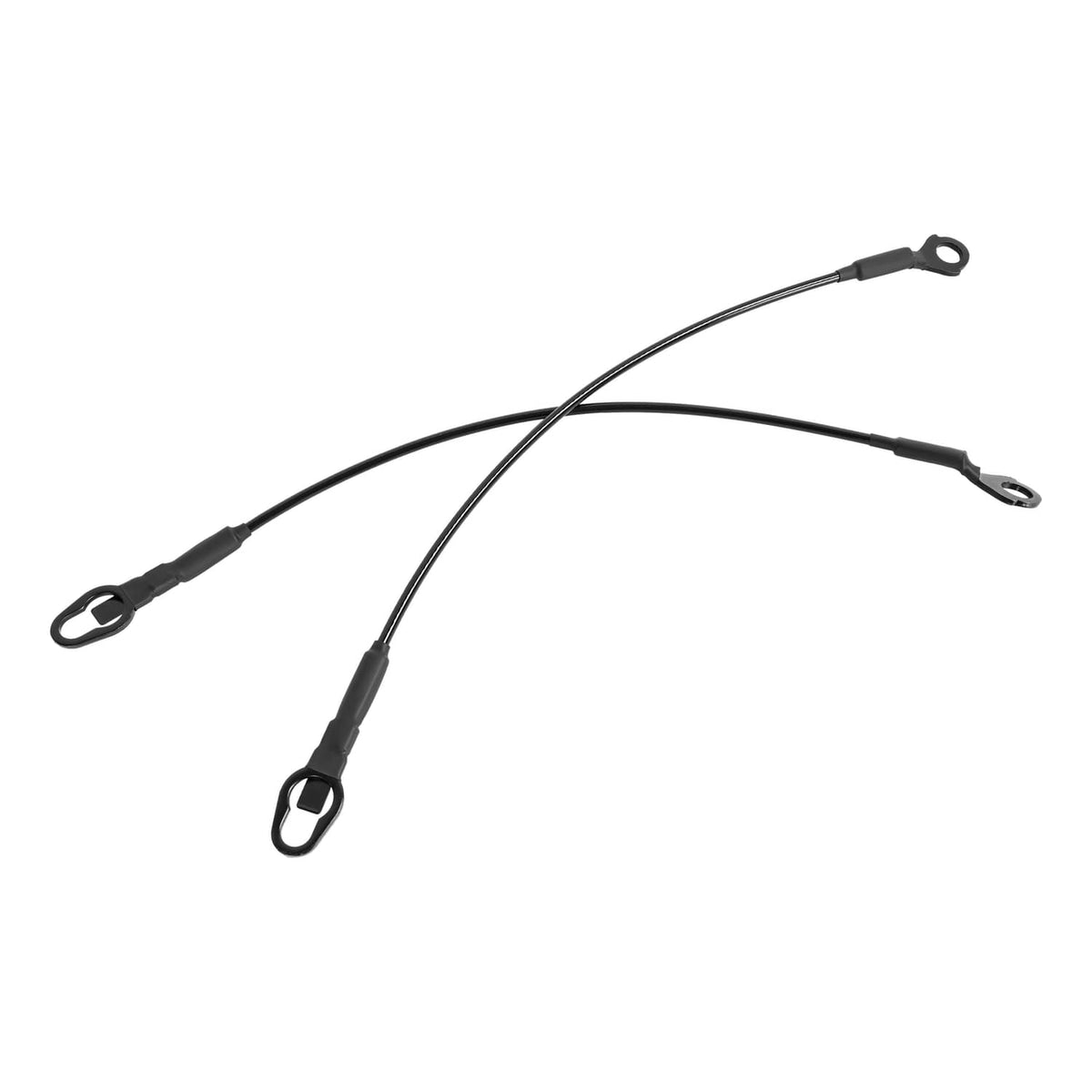 Solid Spare For Ford F-150 F250 F350 1983-1986 Truck Rear Tailgate Cables Straps Set LH+RH
