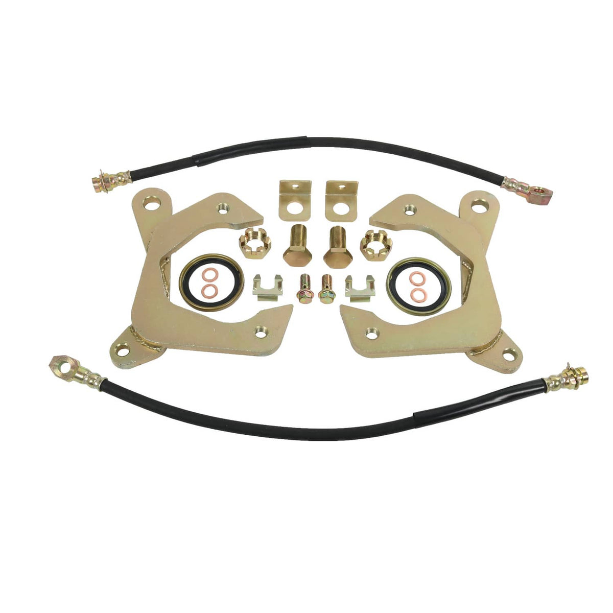 Solidspare Front Disc Brake Kit For Chevy Car 1955-1957 5 on 4.75" Bolt Pattern, Natural