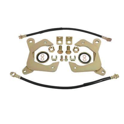 Solidspare Front Disc Brake Kit For Chevy Car 1955-1957 5 on 4.75" Bolt Pattern, Natural