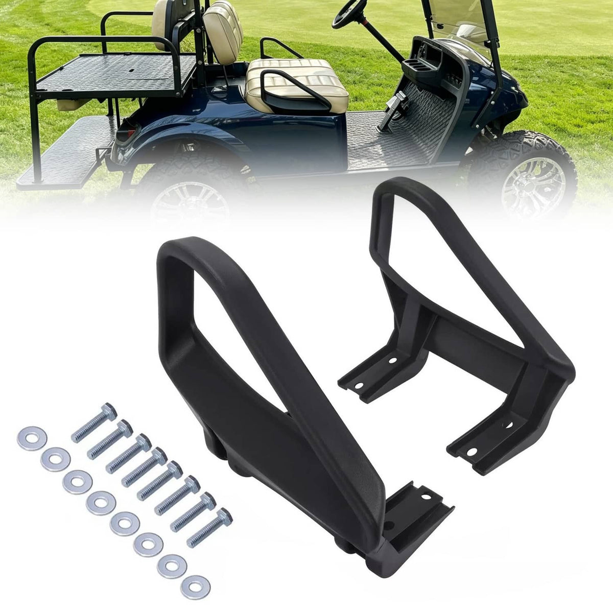 Solidspare Golf Cart Seat Handles Arm Rest Hip Restraints For EZGO TXT 1994-Up #71702-G01