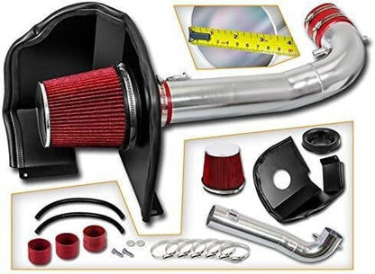 Solidspare New Cold Air Intake System w/ Filter Shield For 2014-18 Chevy GMC 1500 5.3L 6.2L
