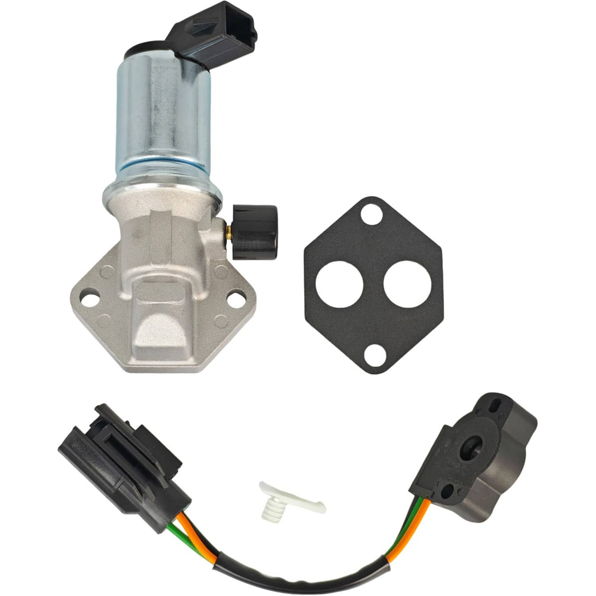 Solid Spare Throttle Position Sensor & IAC Idle Speed Air Control Valve for Ford 1994-1996