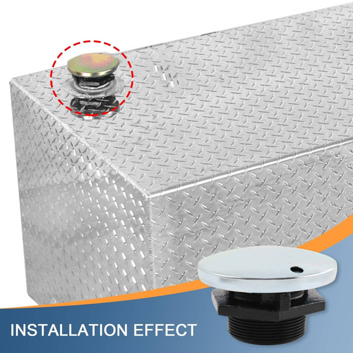 Solidspare Vented Gas Cap Fuel Transfer Tank Vented Cap Replaces With Threaded Neck Car