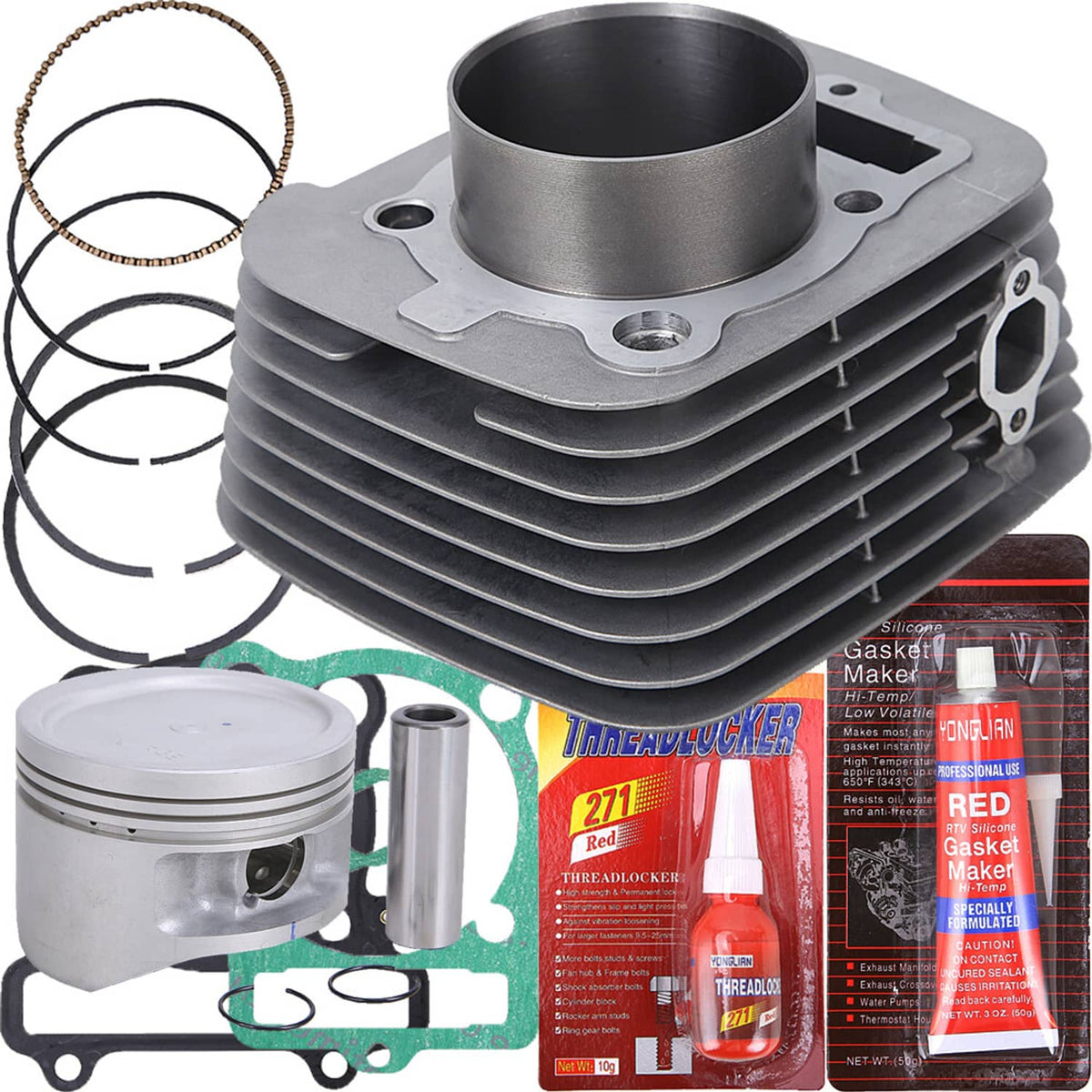 Solidspare For Yamaha ATV Big Bear 400 4x4 Cylinder Piston Gasket Top End Rebuild Kit 00-12