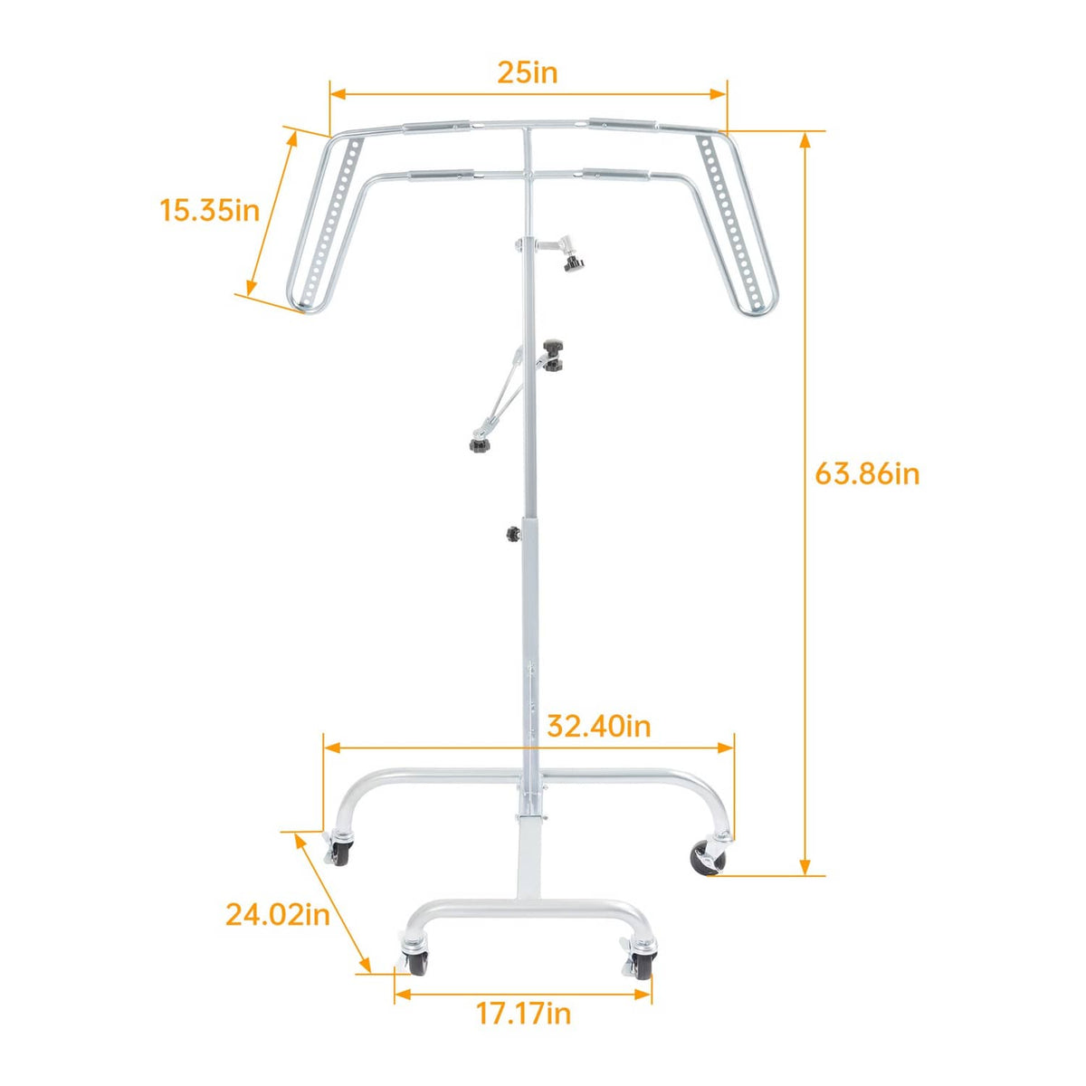 Solid Spare Auto Body Wing Thing Fender Paint Stand Adjustable Bumper Spraying Repair Rack