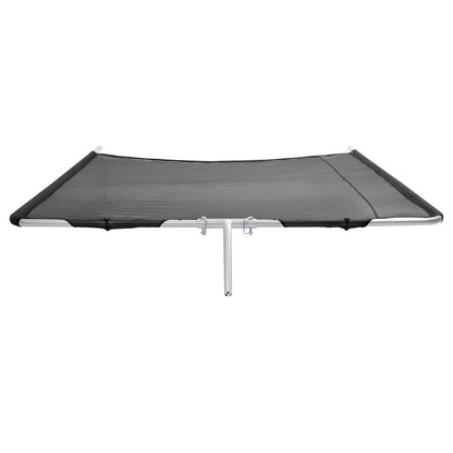 Solidspare Boat Sun Shade Silvery Black Aluminium Powder Coated  For Boats 25 ft and Under