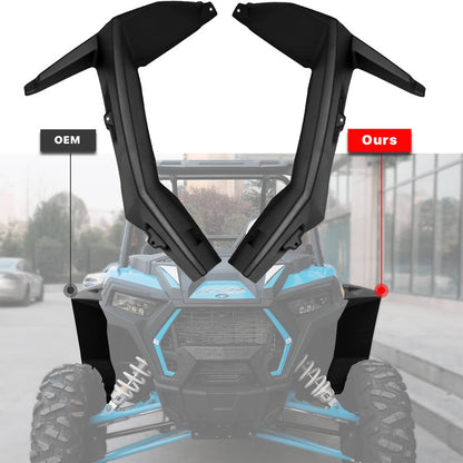 Solidspare XXL Front Extended Fender Flares For 2014-23 Polaris RZR XP 4 1000 TURBO S 900