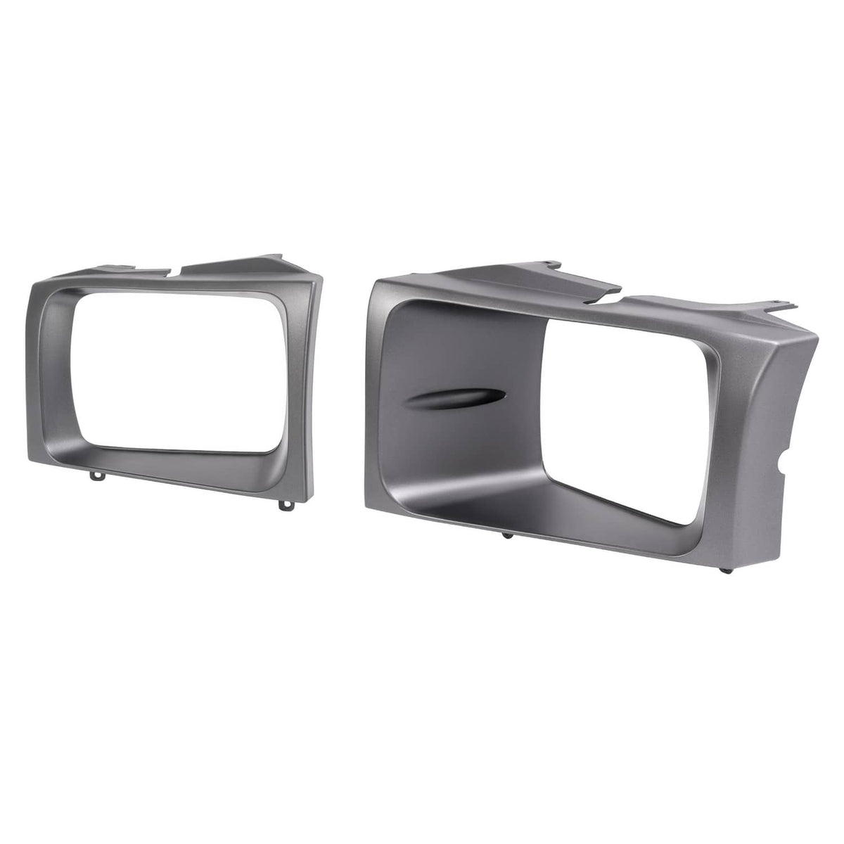 Solid Spare 2PCS Headlight Door Set Bezel For Ford Super Duty F250 F350 F450 F550 1999-2004