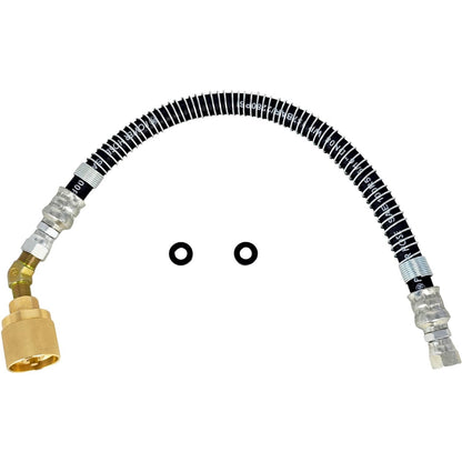 Solid Spare 18" LPG Propane Hose w/Female Tank Connector for Forklift Crimped Spiral 18 inch