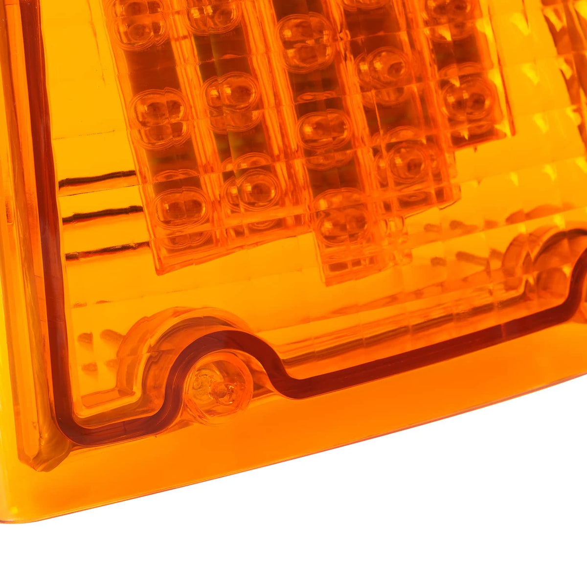 Solid Spare Pair Amber LED Turn Signal Lights For KW Kenworth K300 T300 T330 T600 1986-2008